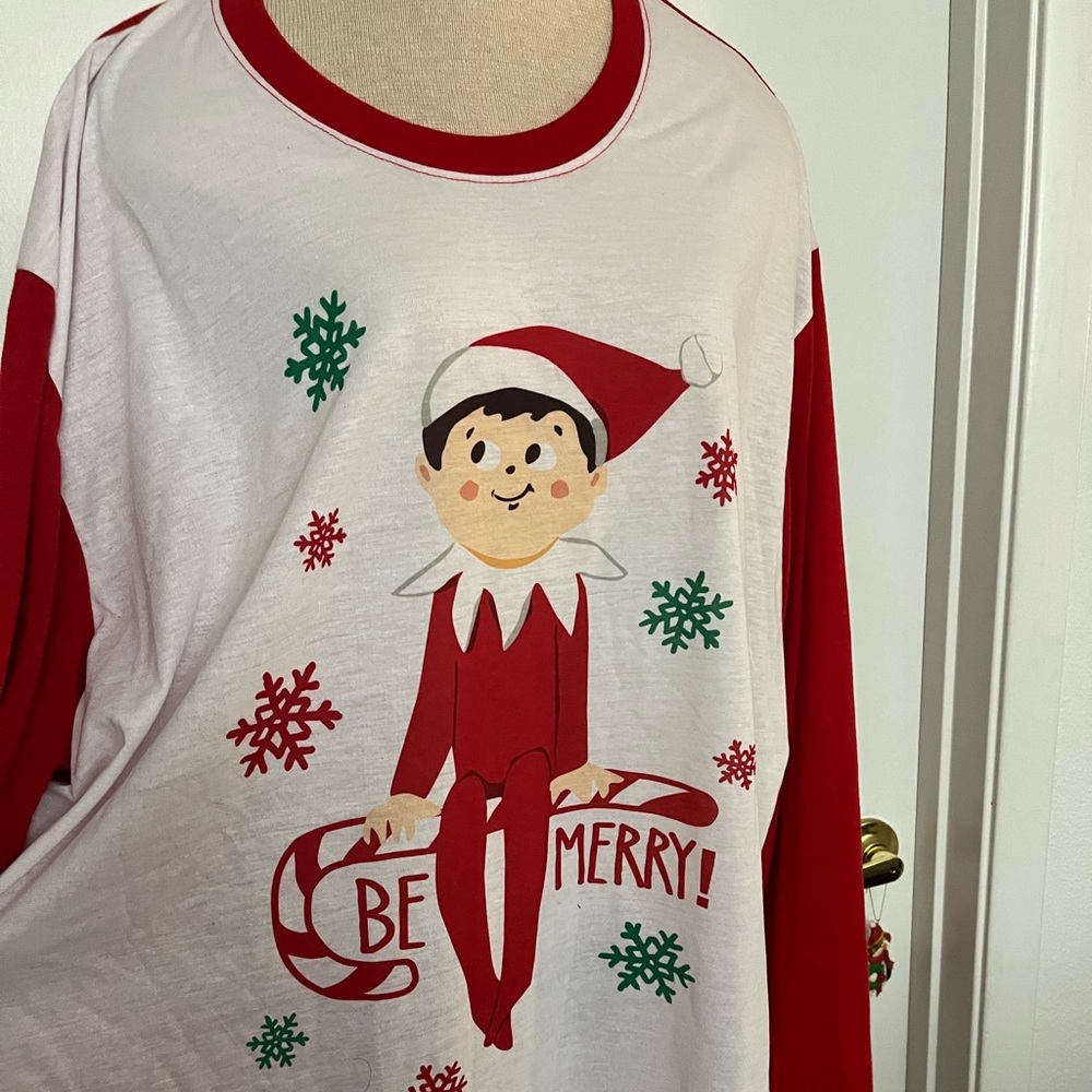 Mom Santa Long Sleeve T-shirt 2XL NWT